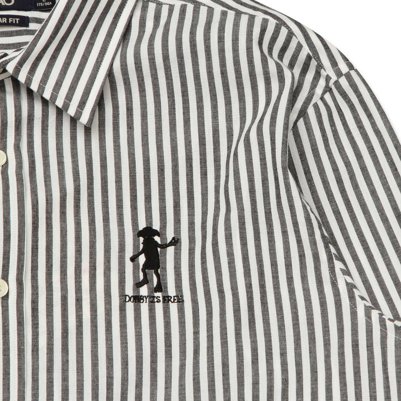 SPAO x Harry Potter - Motif Embroidered Striped Shirt