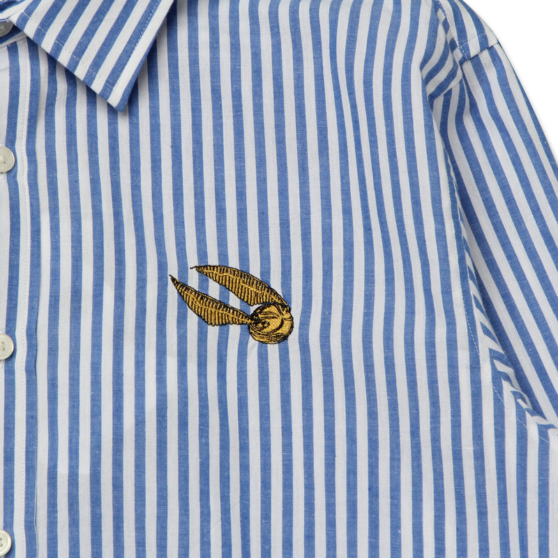 SPAO x Harry Potter - Motif Embroidered Striped Shirt