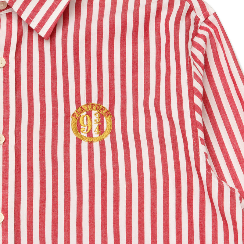 SPAO x Harry Potter - Motif Embroidered Striped Shirt