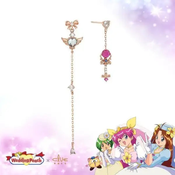 Wedding Peach x CLUE - Angel Lily Witchcraft Silver Earring - Star of Love - Wedding Peach x CLUE - Jewelry - Harumio