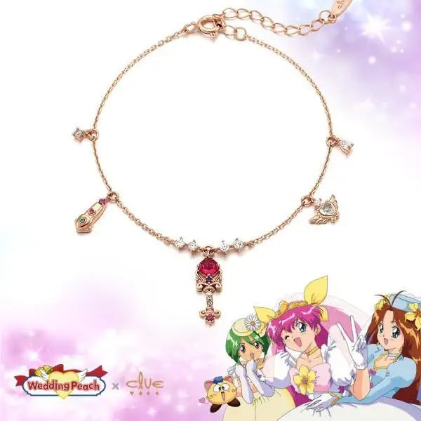 Wedding Peach x CLUE - Angel Lily St. Stralsal Stardust Silver Bracelet - Wedding Peach x CLUE - Jewelry - Harumio