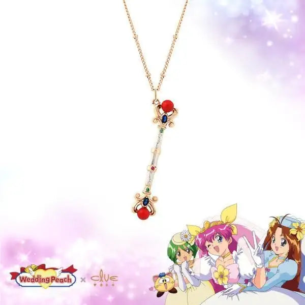 Wedding Peach x CLUE - Angel Magic Wand Long Necklace - Wedding Peach x CLUE - Jewelry - Harumio