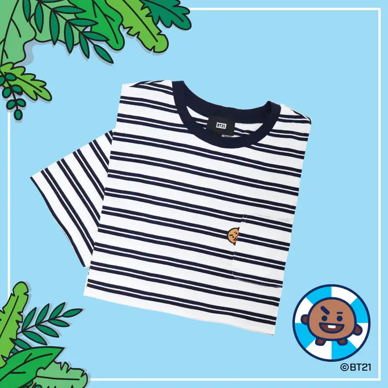 BT21 x Hunt Innerwear - Universtar T-shirt - Navy - BT21 - T-Shirt - Harumio