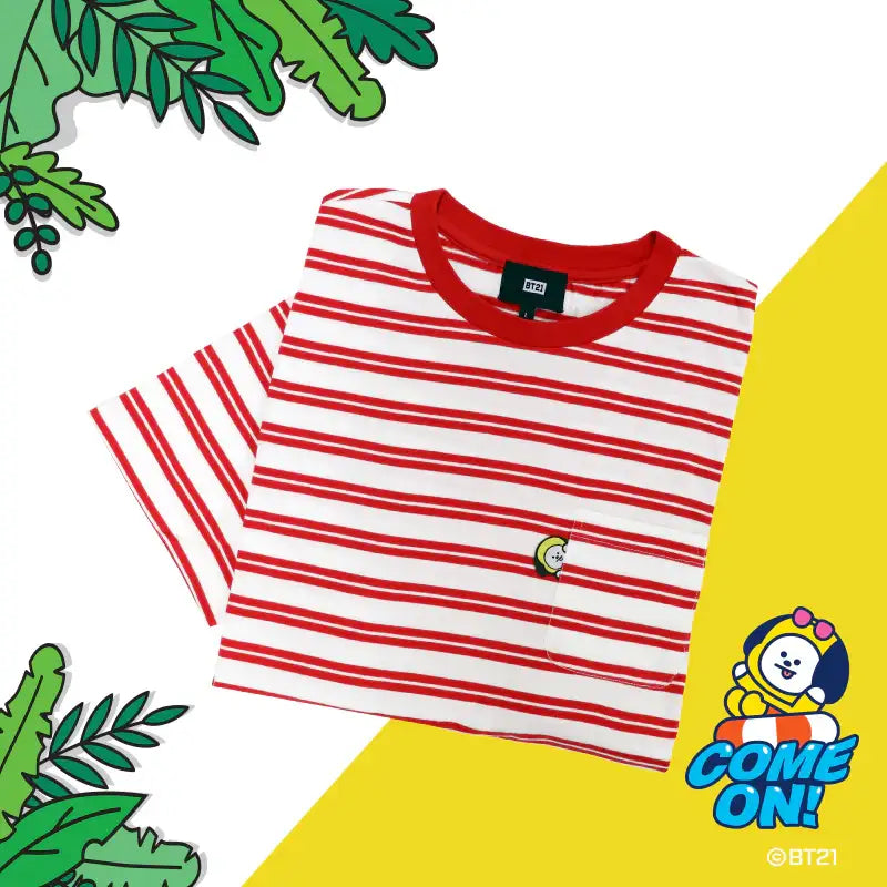 BT21 x Hunt Innerwear - Universtar T-shirt - Red - BT21 - T-Shirt - Harumio