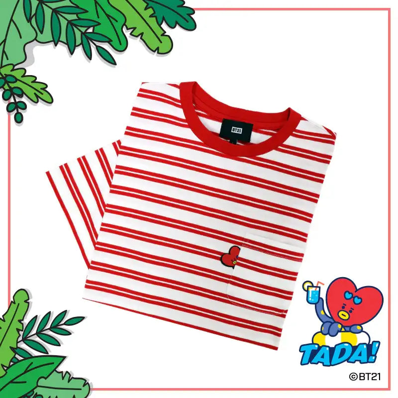 BT21 x Hunt Innerwear - Universtar T-shirt - Red - BT21 - T-Shirt - Harumio