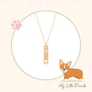 OST - My Little Friends - Rectangular Beam Rose Gold Necklace - My Little Friends - Jewelry - Harumio