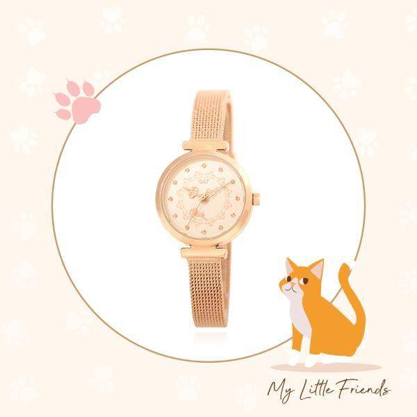 OST - My Little Friends - Cat Rose Gold Mesh Metal Watch - My Little Friends - Jewelry - Harumio