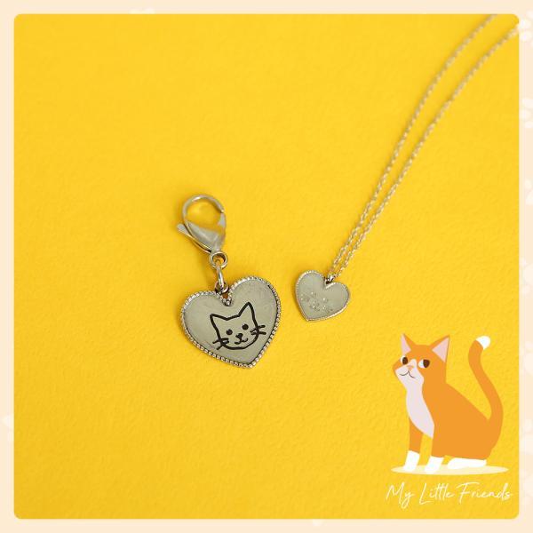 OST - My Little Friends - Meow Cat Couple Necklace Set
