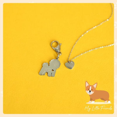 OST - My Little Friends - Bichon Poodle Couple Necklace Set