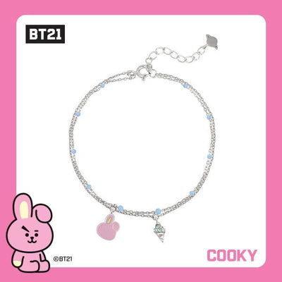 BT21 x OST - Silver Bracelet Ver. 2 - Cooky