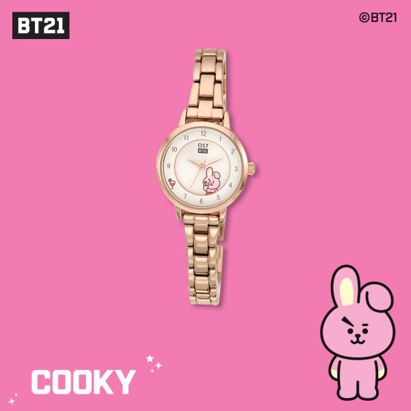 BT21 x OST - Rose Gold Metal Watch - Cooky