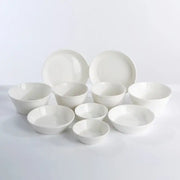 Korean Simple White Tableware Set - Modern House - Kitchenware - Harumio