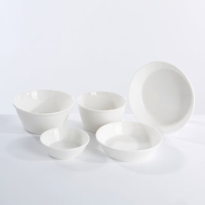 Korean Simple White Tableware Set