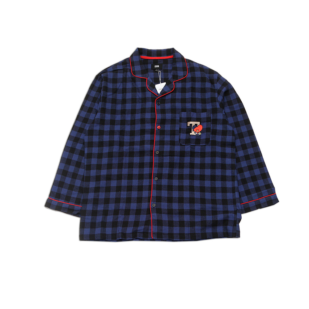 BT21 x Hunt Innerwear - Flannel Check Pajama Set - Tata