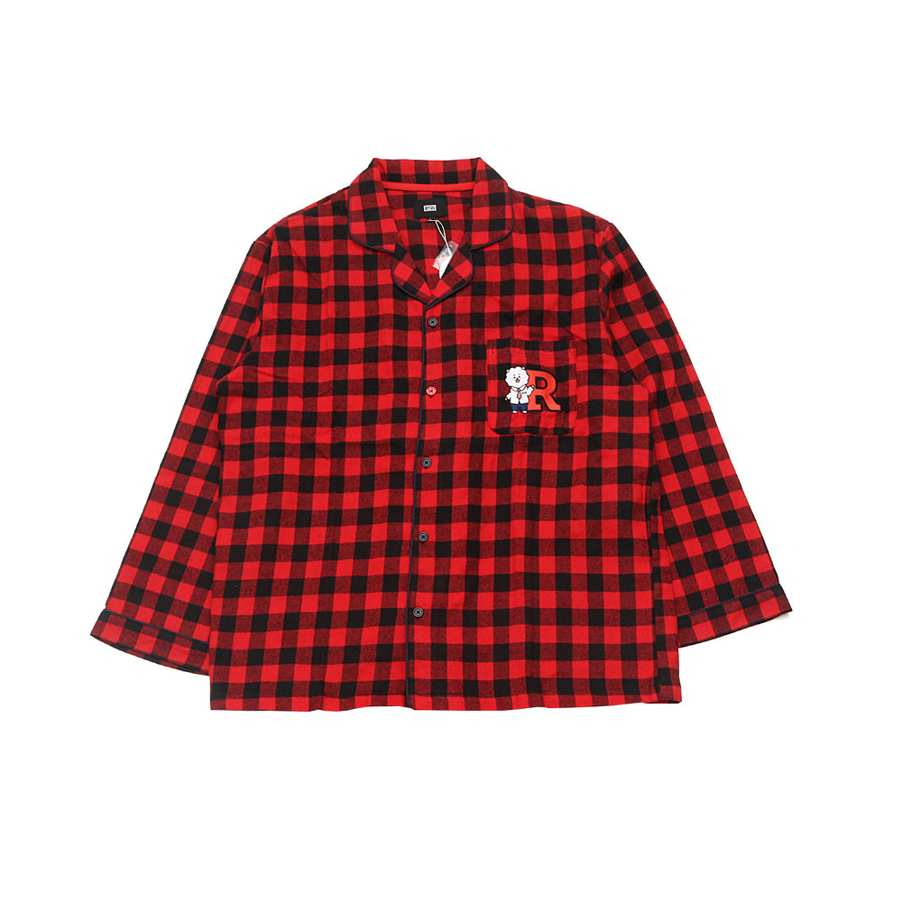 BT21 x Hunt Innerwear - Flannel Check Pajama Set - Cooky