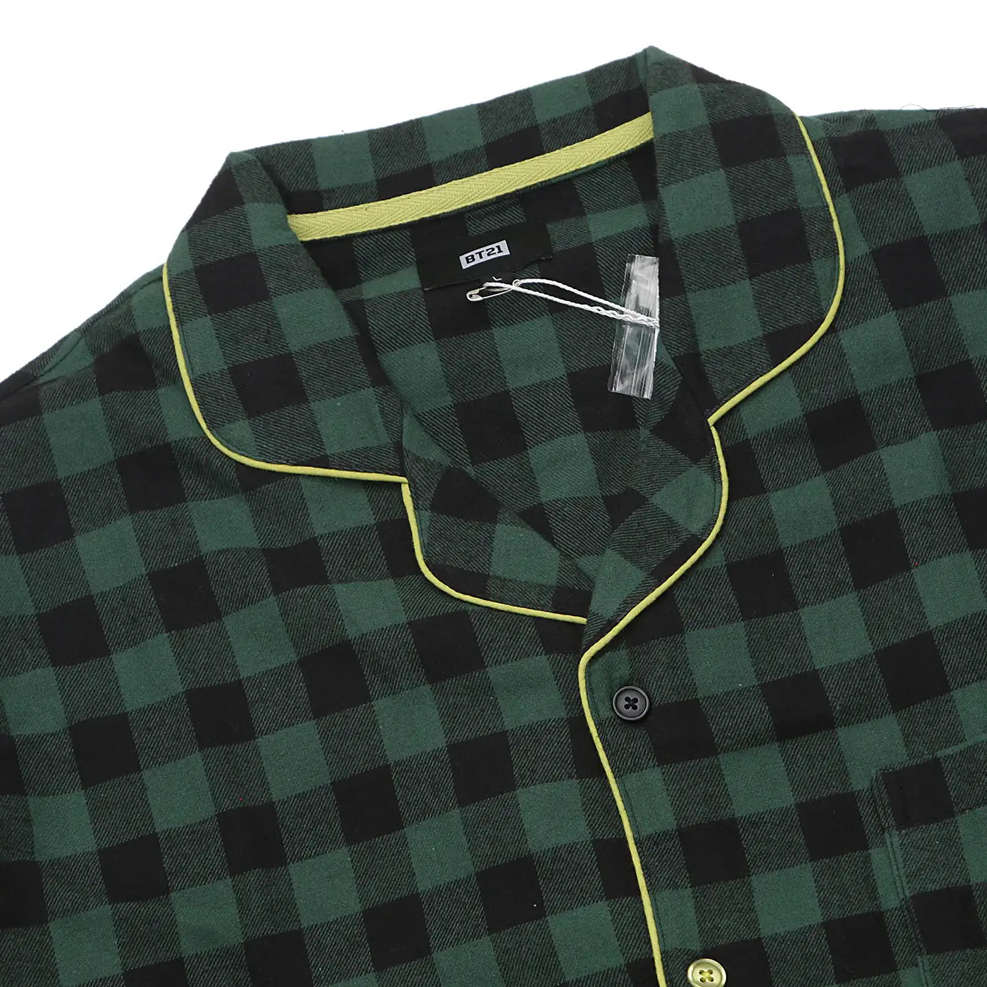 BT21 x Hunt Innerwear - Flannel Check Pajama Set - Chimmy - BT21 - Pajama - Harumio