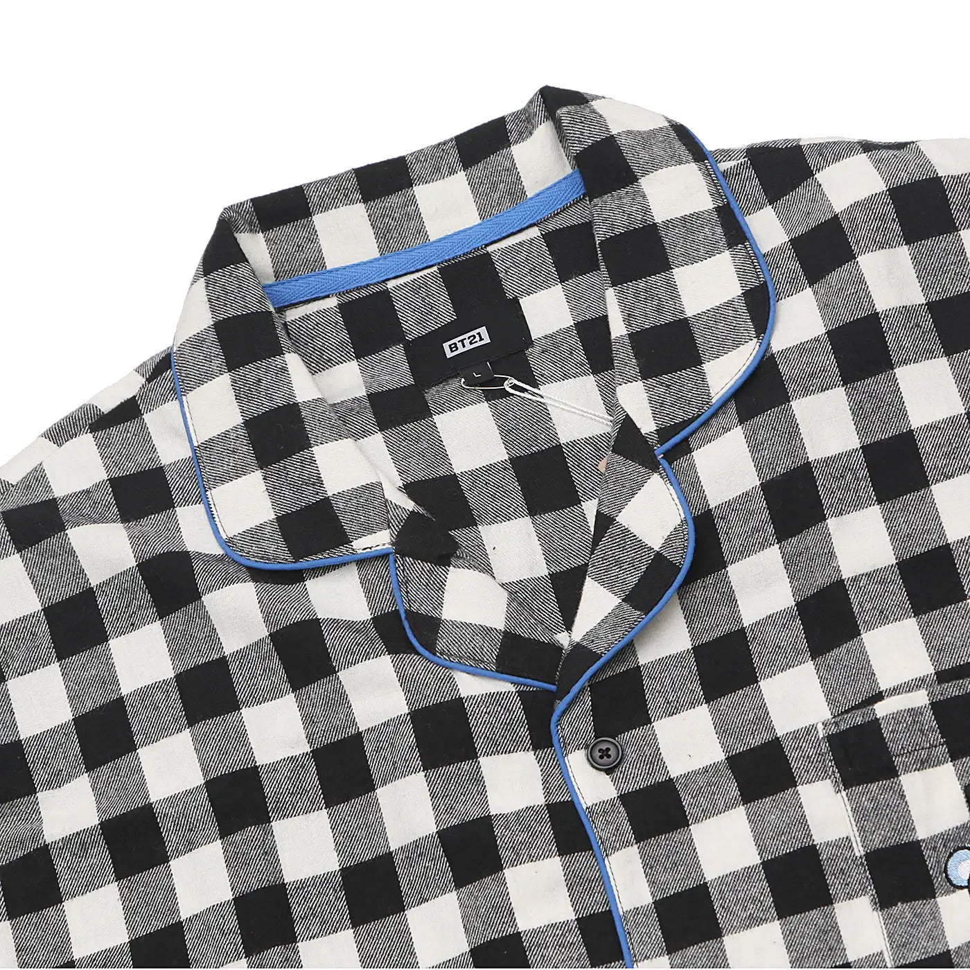 BT21 x Hunt Innerwear - Flannel Check Pajama Set - Koya - BT21 - Pajama - Harumio
