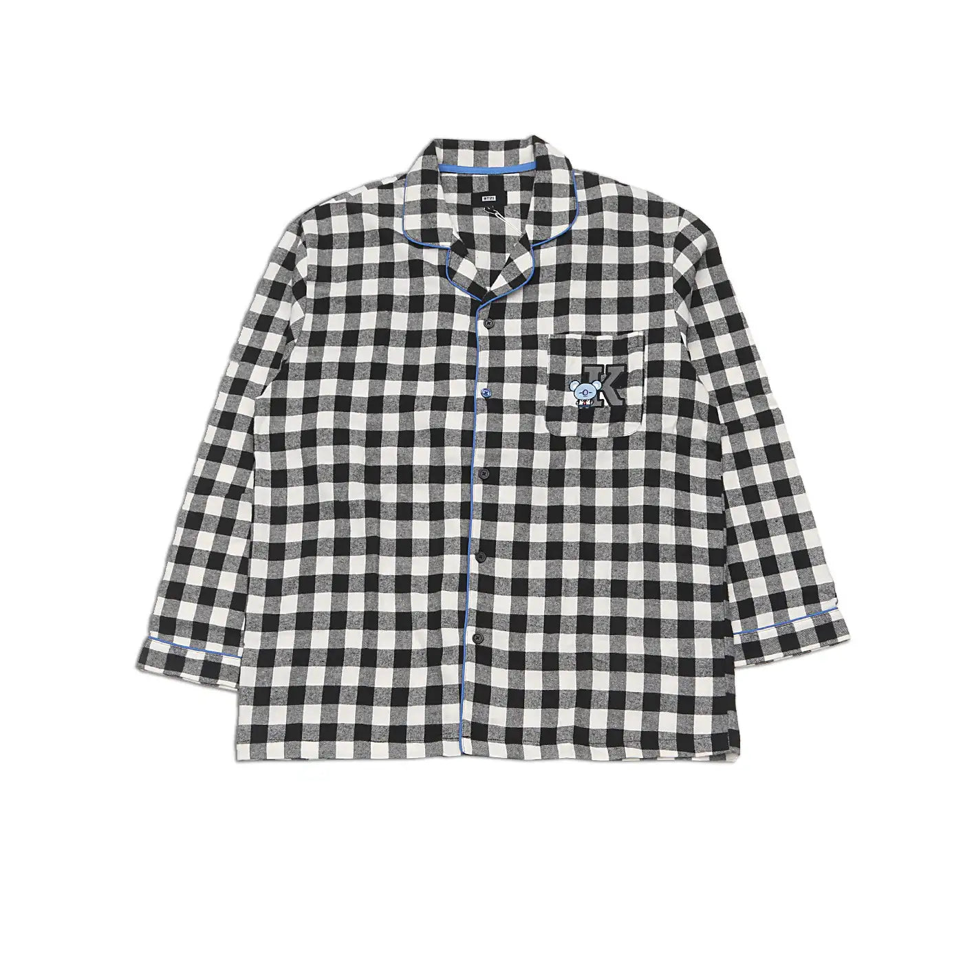 BT21 x Hunt Innerwear - Flannel Check Pajama Set - Koya - BT21 - Pajama - Harumio