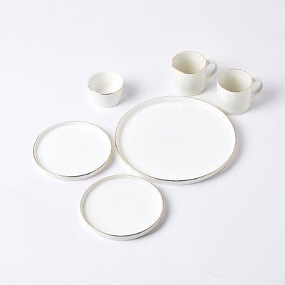 Gold Rim Korean Brunch Set 6P