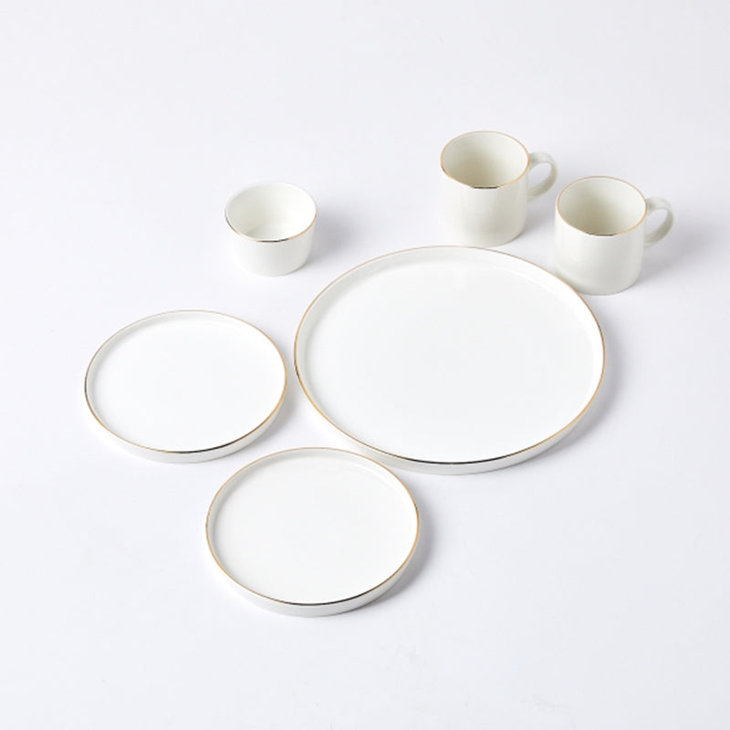 Gold Rim Korean Brunch Set 6P