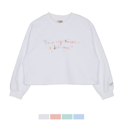 SPAO x Marimong - Cropped Fleece Sweatshirt