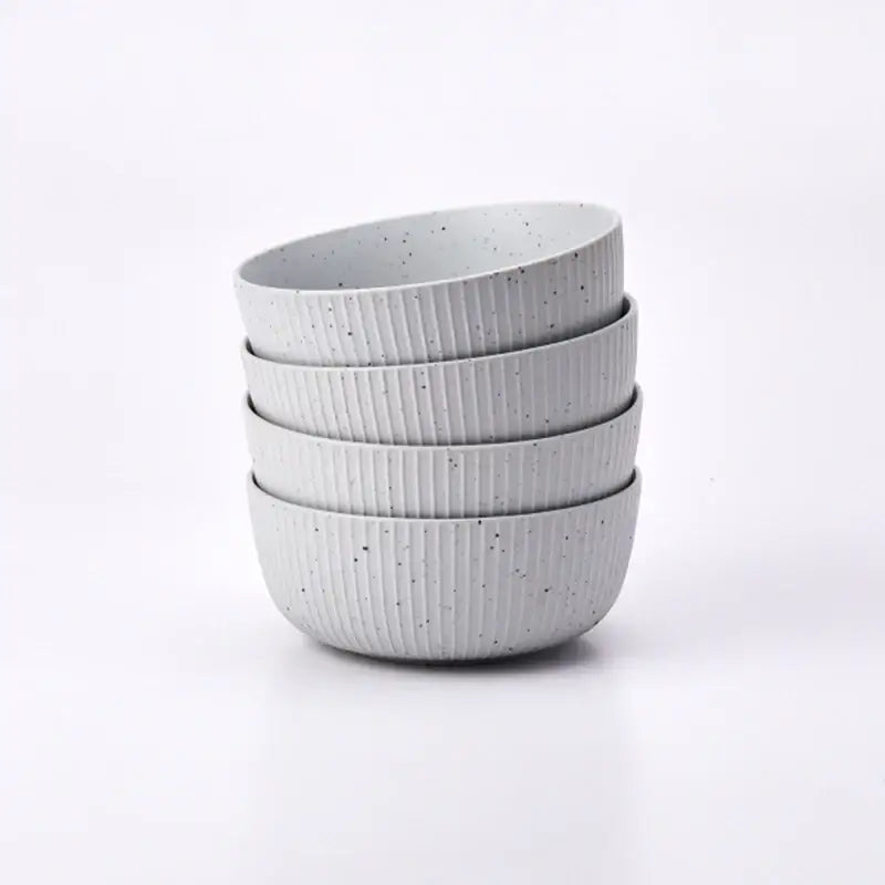 Korean Exquisite Rice Cake Soup Bowl 4P Set D17.5 - Modern House - Kitchenware - Harumio