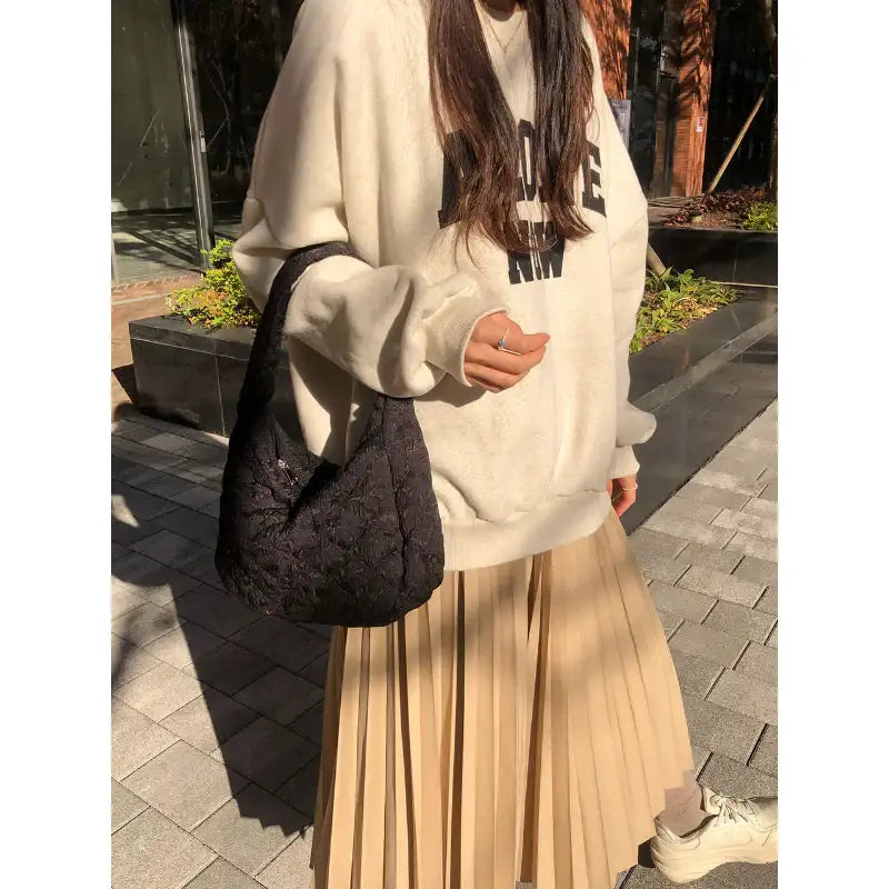 Ovuni - Quilted Hobo Bag - Ovuni - Bag - Harumio