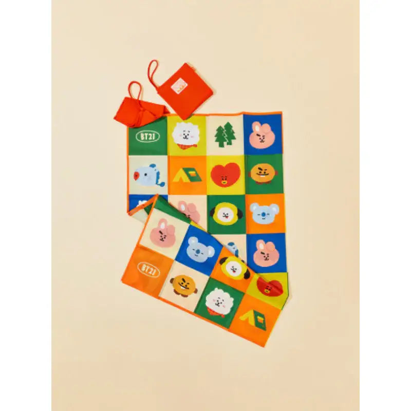 BT21- Baby Green Planet Picnic Mat - LINE FRIENDS - Outdoor Recreation - Harumio