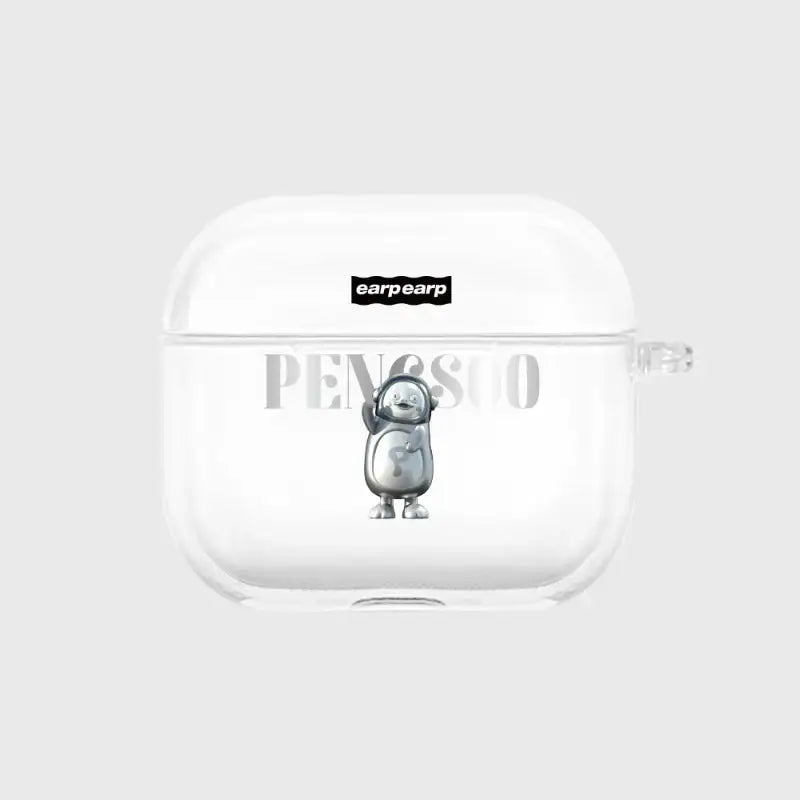 Earpearp x Pengsoo - Steel Pengsoo Airpods & Airpods 3 Clear Case - Earpearp x Pengsoo - Airpods Case - Harumio
