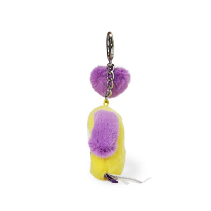 BT21 - Baby Flat Fur Face Bag Charm - Purple Heart Edition