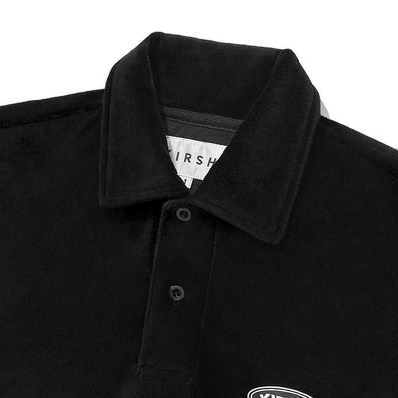Kirsh - Long Sleeved Velour Collar Shirt - Black