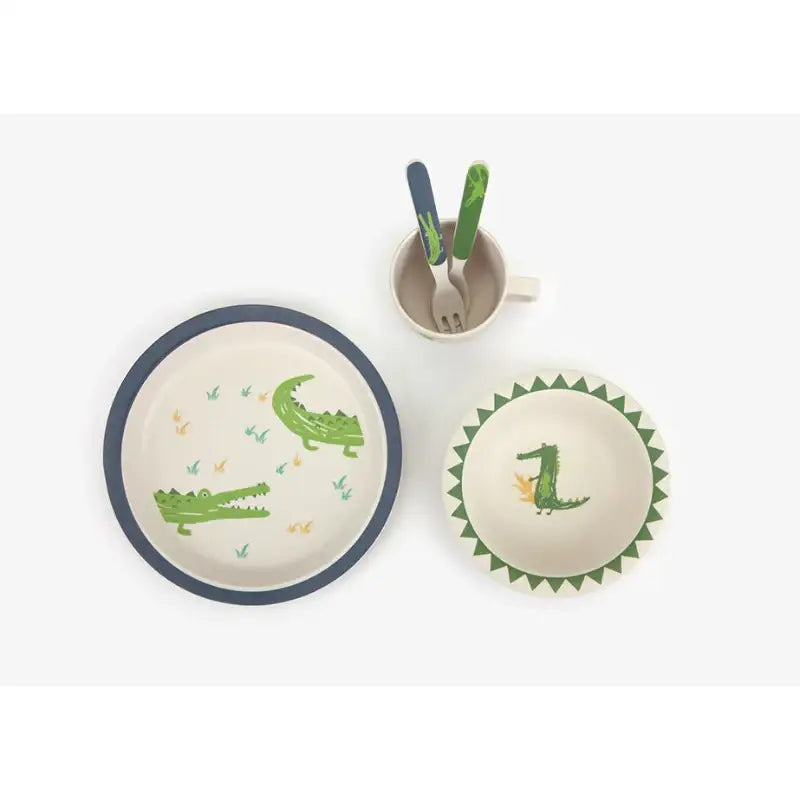 Dailylike x 10x10 - Bamboo Kids Dinner Set Ver.2 - Dailylike x 10x10 - Kitchenware - Harumio
