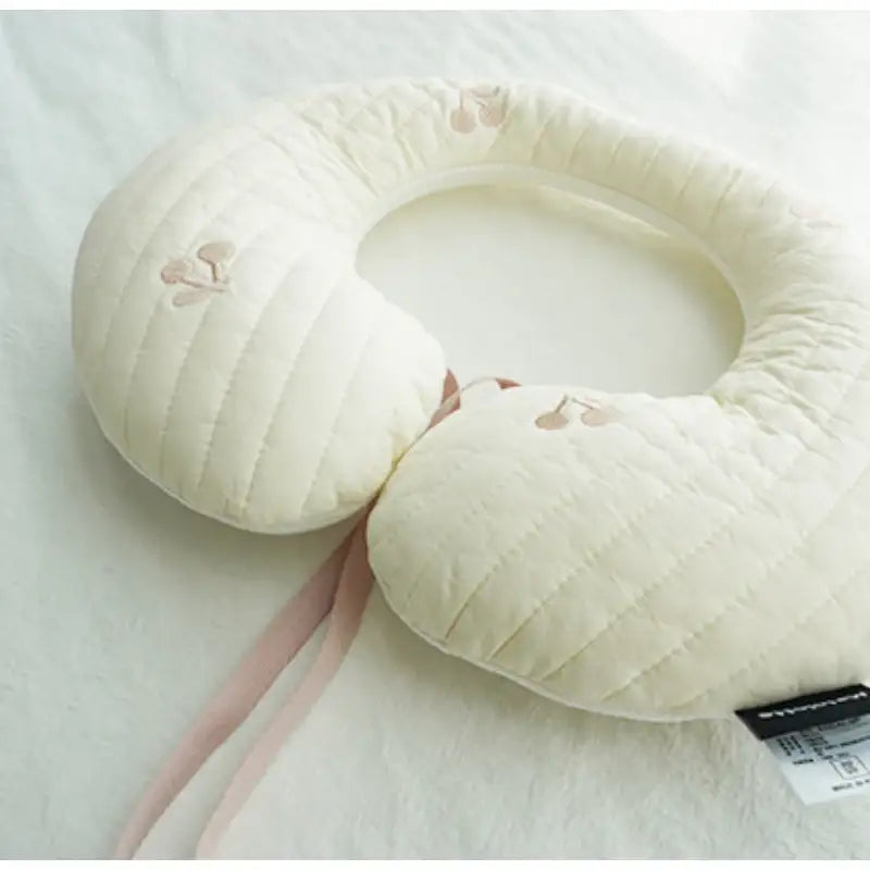 Malolotte x dot to dot - Quilted Embroidered Neck Cushion - Malolotte - Home & Living, Accessories - Harumio