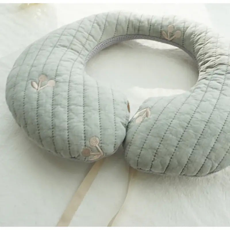 Malolotte x dot to dot - Quilted Embroidered Neck Cushion - Malolotte - Home & Living, Accessories - Harumio