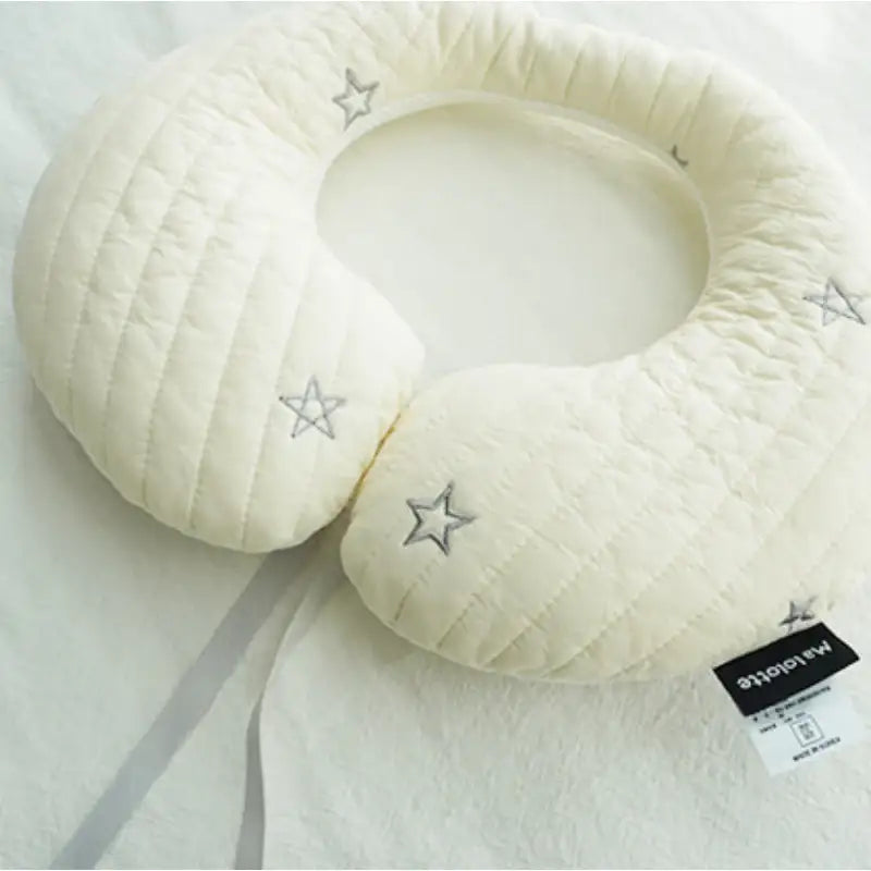 Malolotte x dot to dot - Quilted Embroidered Neck Cushion - Malolotte - Home & Living, Accessories - Harumio