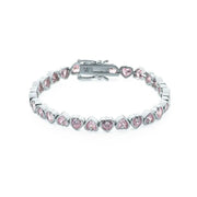 OST - Simulated Diamond Heart Attack Pink Bracelet - OST - Jewelry - Harumio