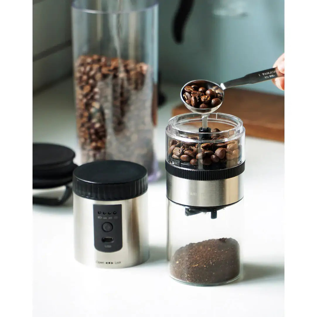 Mari Steiger - LUMI Portable Electric Conical Burr Coffee Grinder - Mari Steiger - Home & Living, Accessories - Harumio
