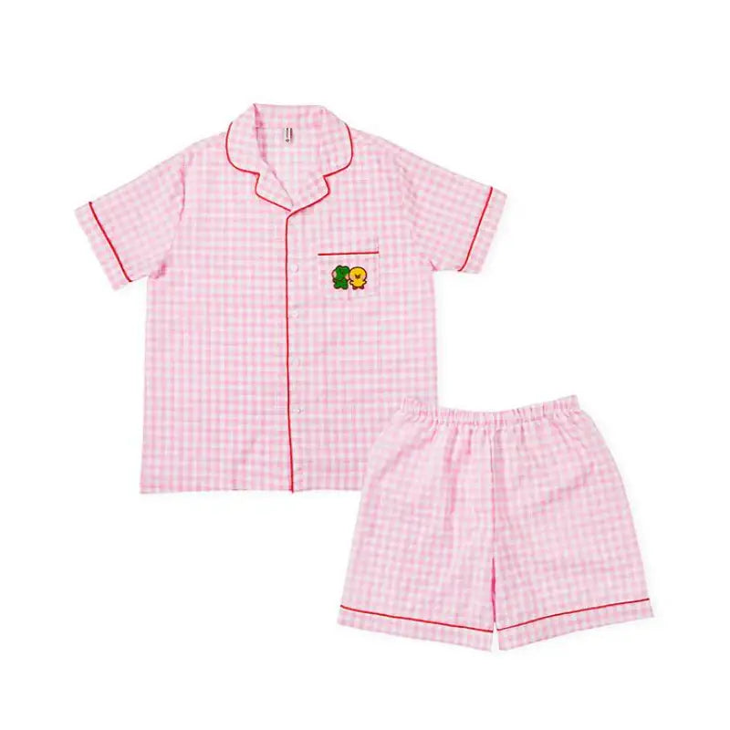 Line Friends - Minini Woven Pajama Set - Line Friends - Pajamas - Harumio