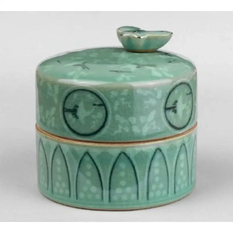 HK Studio - Moony Celadon Musical Jewelry Box - HK Studio - Music Box - Harumio