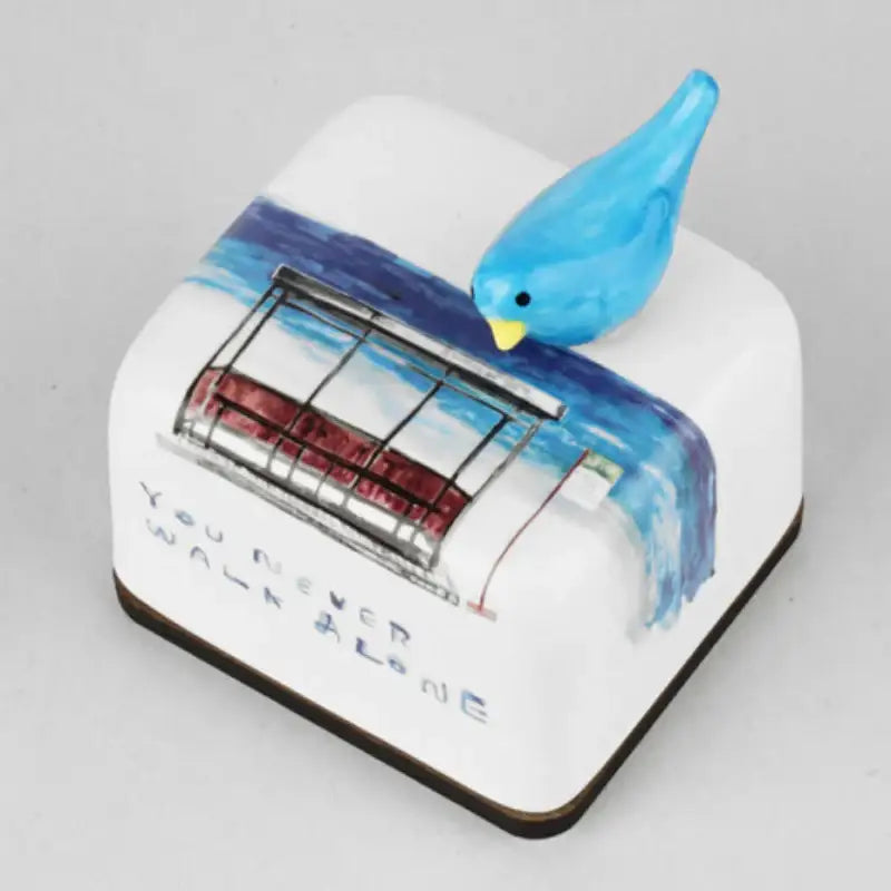 HK Studio - BTS - Spring Day Music Box Pattern Ceramic Paperweight - HK Studio - Music Box - Harumio