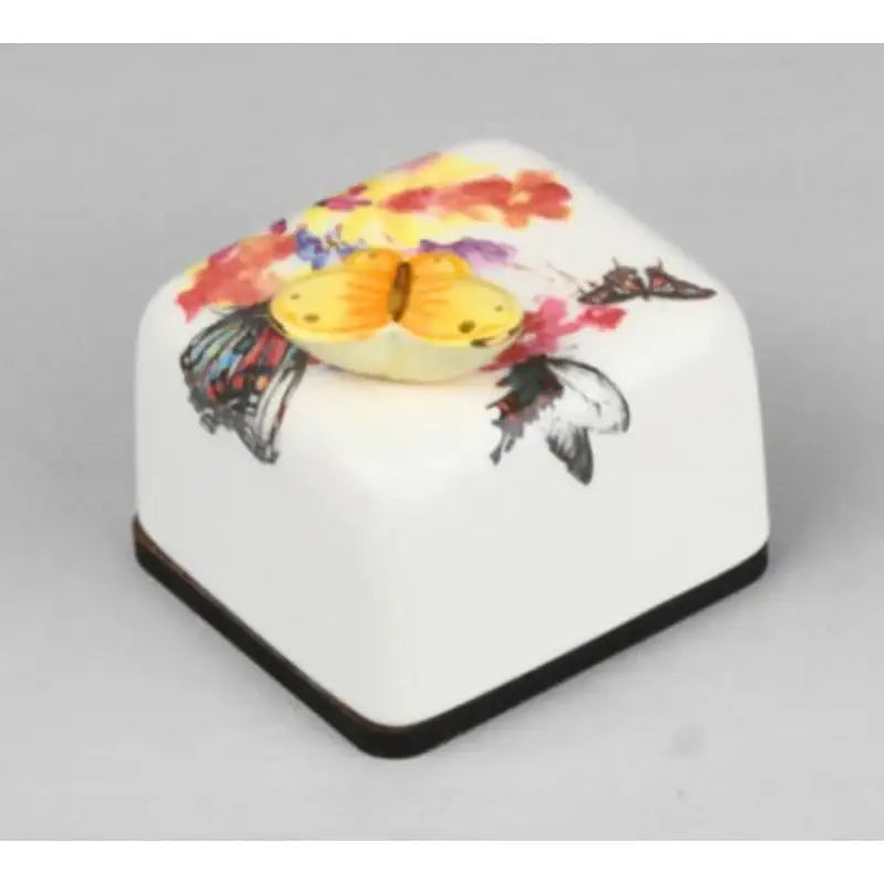 HK Studio - Moony Ceramic Spring & Butterfly Musical Paperweight - HK Studio - Music Box - Harumio
