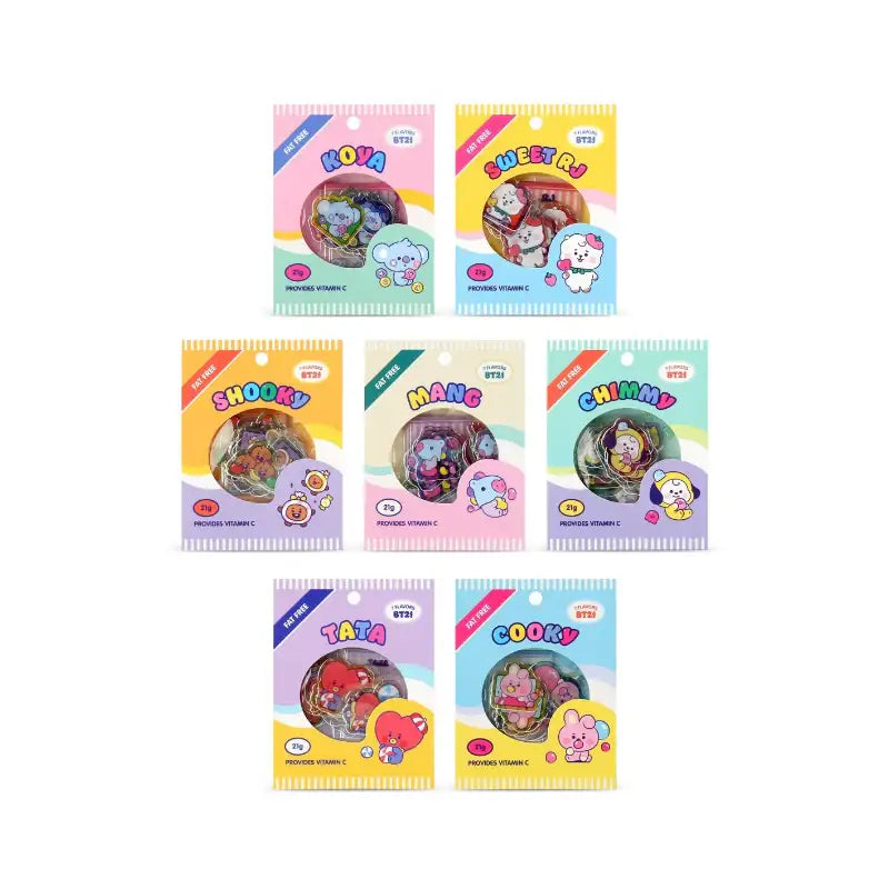 BT21 x Monopoly - Baby Flake Sticker Pack JELLY CANDY - BT21 x Monopoly - Stationary - Harumio