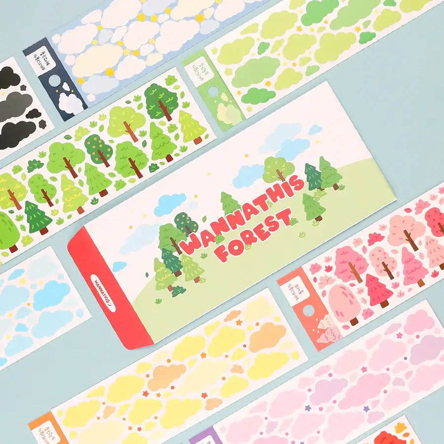 WANNATHIS - Cloud and Tree Sticker Set - WANNATHIS - Accesories - Harumio