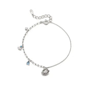 CLUE - Blue Sea Shell Silver Bracelet - CLUE - Jewelry - Harumio