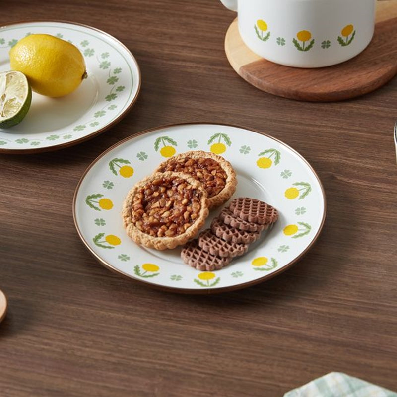 Korean L Dandelion - Enamel Plate