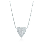 OST - Twinkle Full Stone Heart Necklace - OST - Jewelry - Harumio