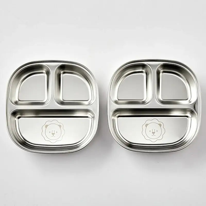 Korean ON - 3-Compartment Plate 2P Set - Modern House - Plates - Harumio