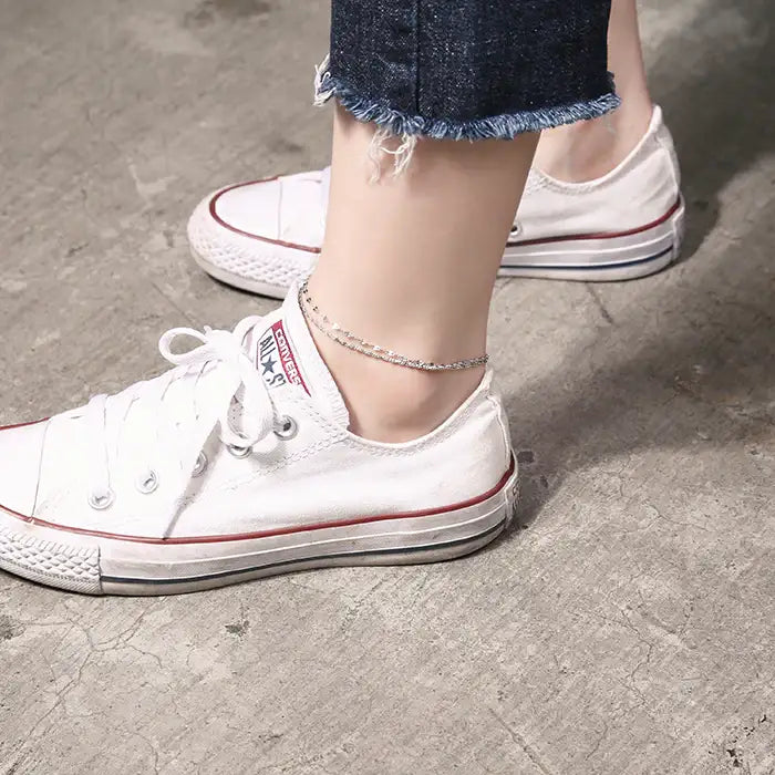 OST - Wavy Chain Ring Anklet - OST - Jewelry - Harumio