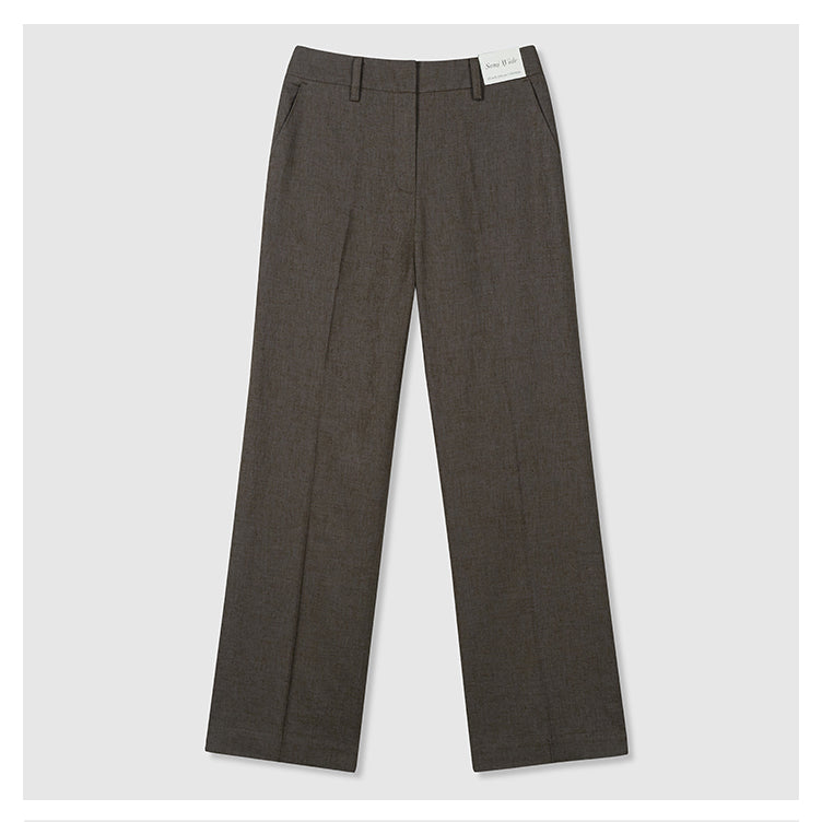 SPAO - COOLTECH Linen Semi-Wide Pants