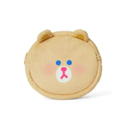 Line Friends - Brown Recorder Factory Mini Pouch - Line Friends - Pouch - Harumio